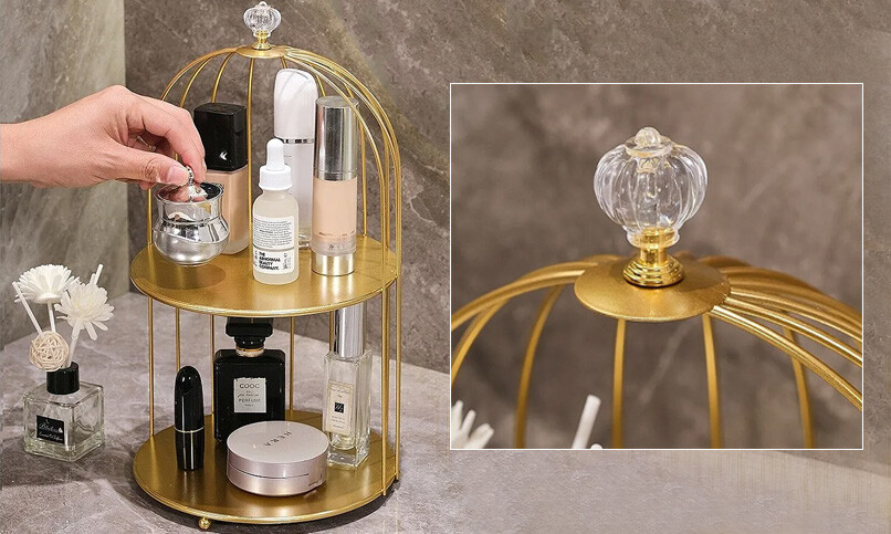 Bathroom Storage Rack Table Shelf Skin Care Product Box Let bottles and cans have a home to say goodbye to messy and open your exquisite lif