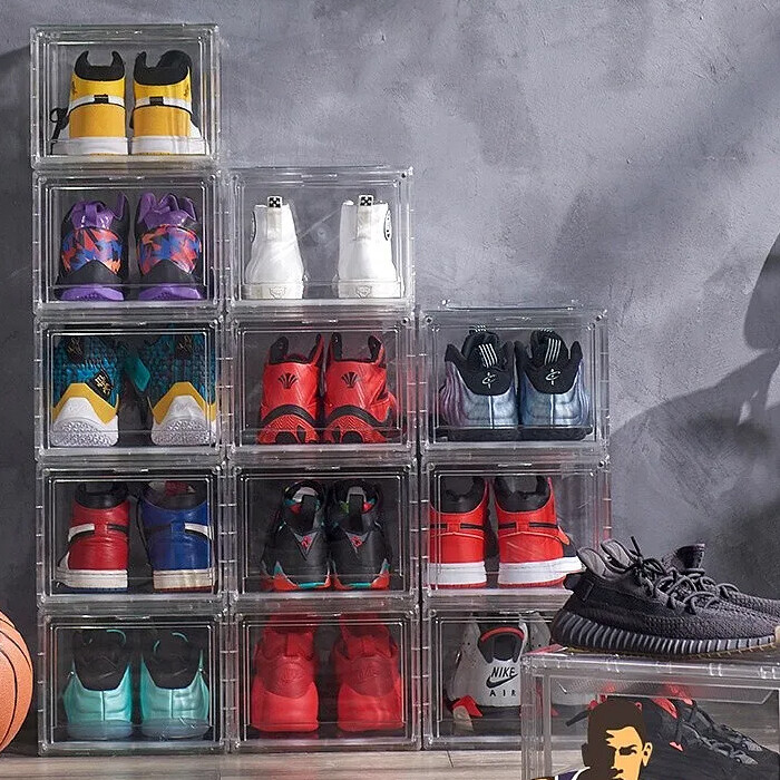 Transparent Shoe Rack for Dormitory Storage Box Transparent Shoe Rack for Dormitory Storage Box