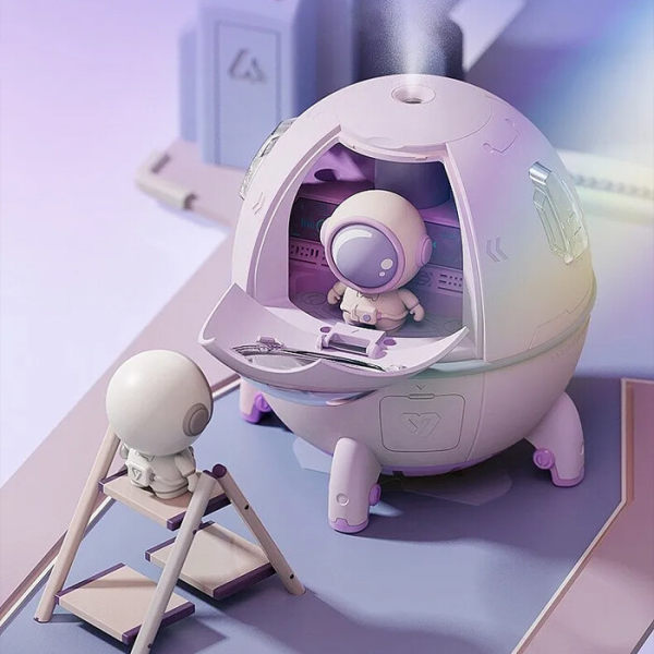 Desktop space capsule night light humidifying spray atmosphere light hydrating night light Desktop space capsule night light humidifying spray atmosphere light hydrating night light