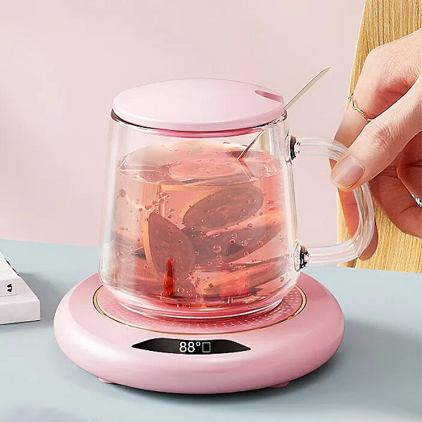 Digital Heating Coaster Ceramic Mug Thermostatic Coaster Warming Mug Coffee Thermal Mugs Digital Heating Coaster Ceramic Mug Thermostatic Coaster Warming Mug Coffee Thermal Mugs