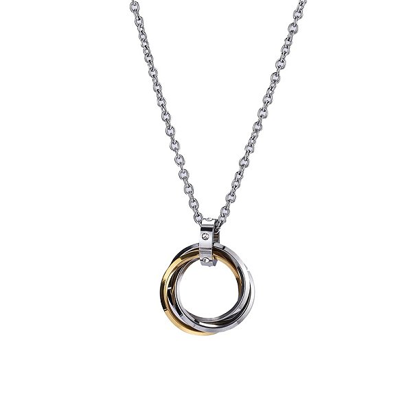 4Sweater clavicle necklace female sterling silver double ring light luxury niche design ins simple jewelry 4Sweater clavicle necklace female sterling silver double ring light luxury niche design ins simple jewelry