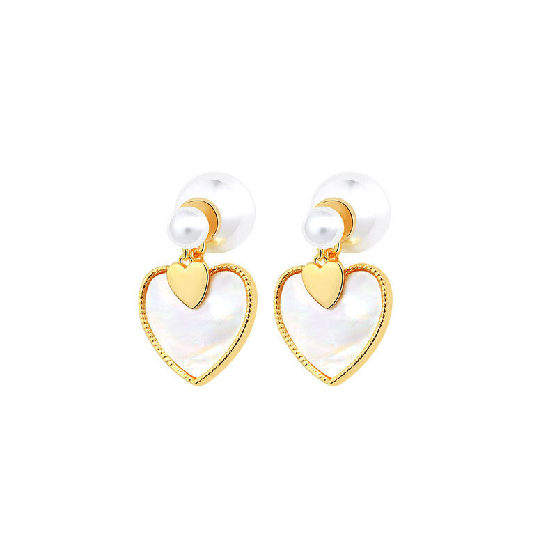 S925 Coppery Pearl Earrings S925 Coppery Pearl Earrings