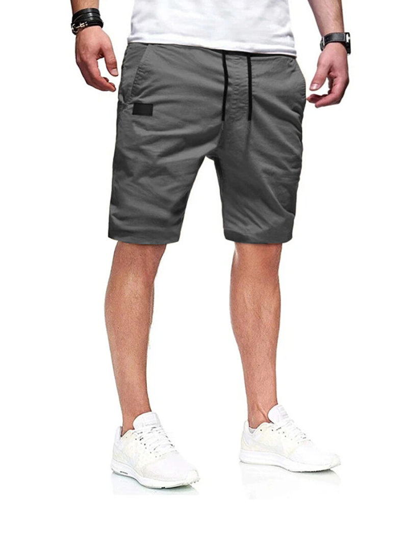 Young Men Short Pants With a Small Logo Young Men Short Pants With a Small Logo