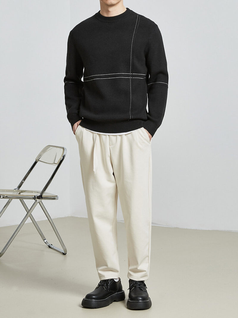 Topman Long Sleeve Knitted Crew Neck Jumper Topman Long Sleeve Knitted Crew Neck Jumper