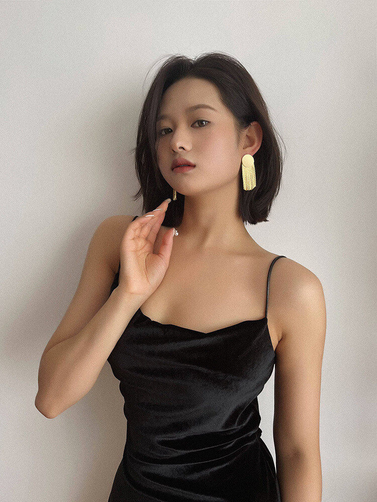 1pair tassel drop earrings s925 1pair tassel drop earrings s925