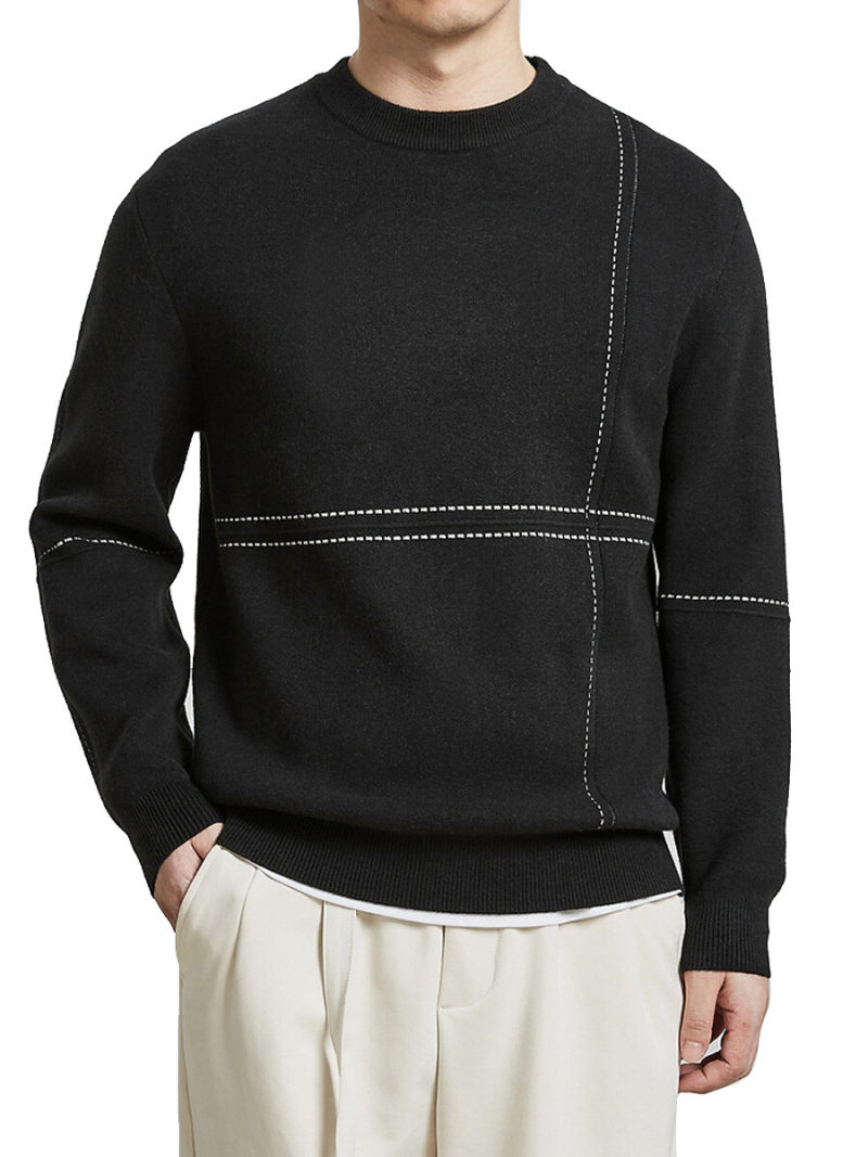 Topman Long Sleeve Knitted Crew Neck Jumper Topman Long Sleeve Knitted Crew Neck Jumper