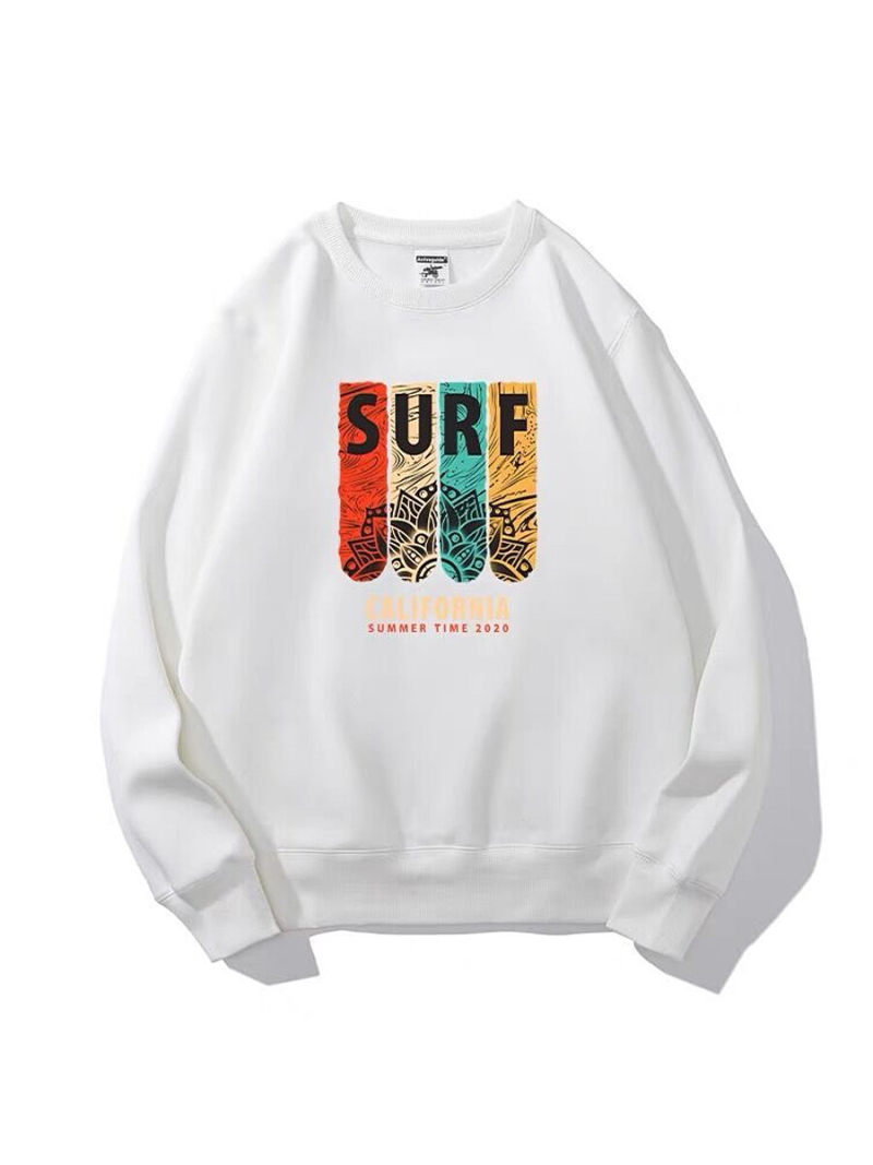 Oversize Crew Neck Sweat With Printed On Front Oversize Crew Neck Sweat With Printed On Front