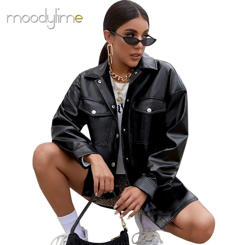 Oversized Pu Shirt Oversized Pu Shirt