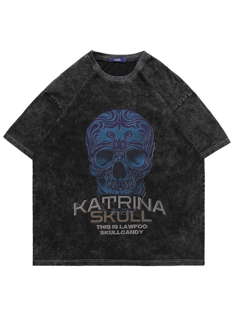 Oversized T-shirt With Printed On Front Oversized T-shirt With Printed On Front