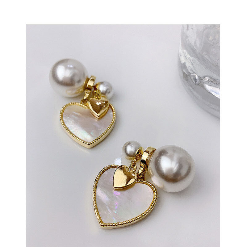 S925 Coppery Pearl Earrings S925 Coppery Pearl Earrings