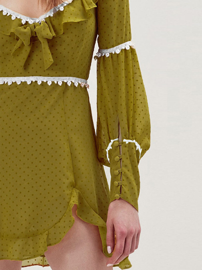 Wave point yellow dress Wave point yellow dress