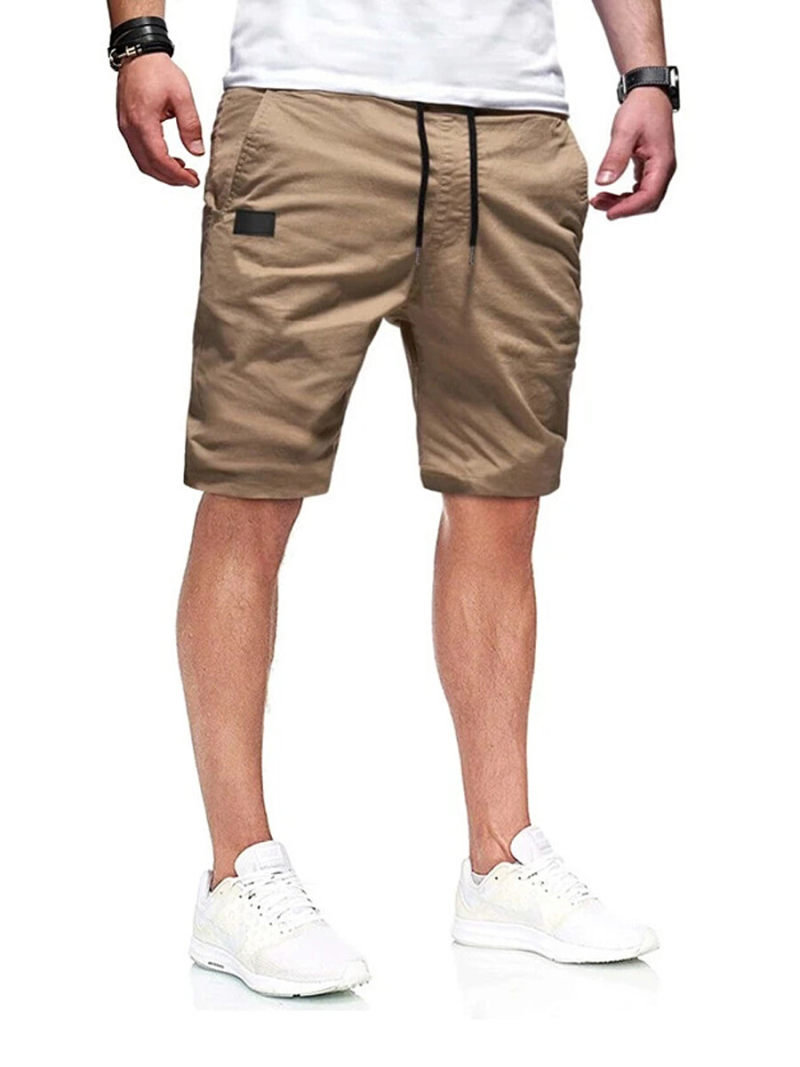 Young Men Short Pants With a Small Logo Young Men Short Pants With a Small Logo