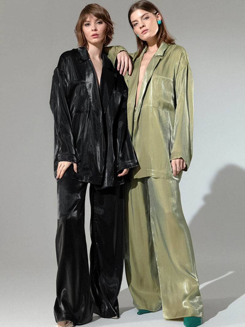 Satin leisure fashion suits Satin leisure fashion suits