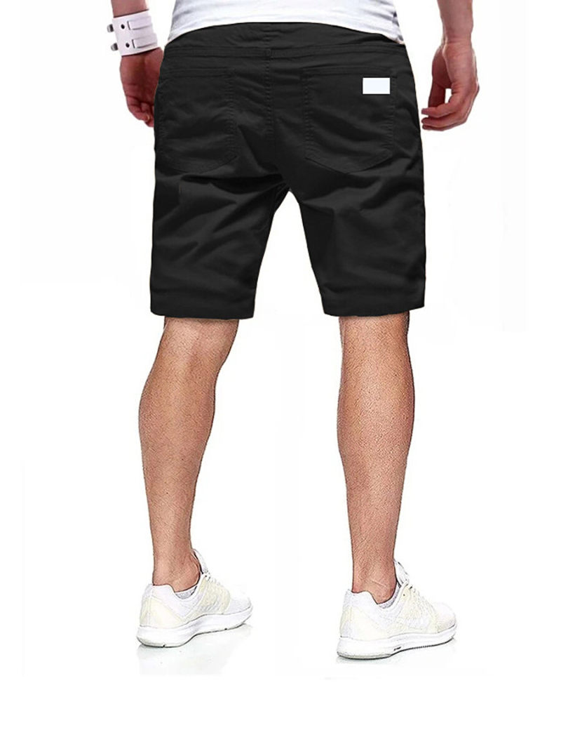 Young Men Short Pants With a Small Logo Young Men Short Pants With a Small Logo