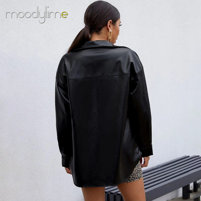 Oversized Pu Shirt Oversized Pu Shirt