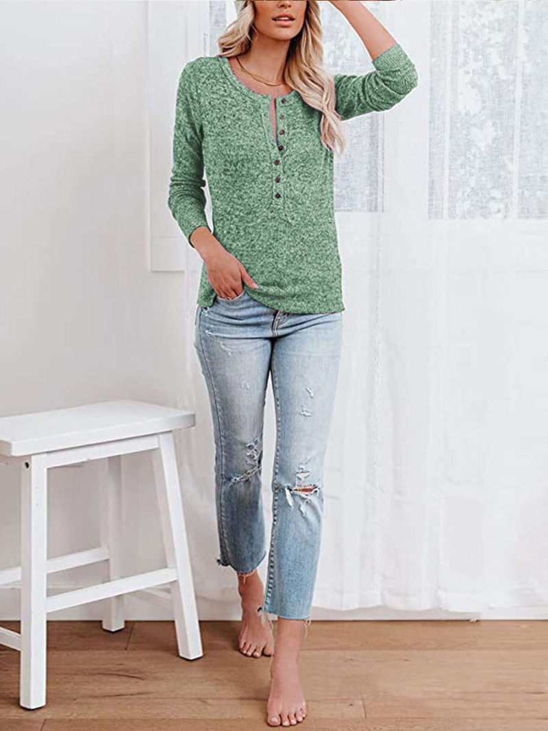 Round neck long sleeve T-shirt Round neck long sleeve T-shirt