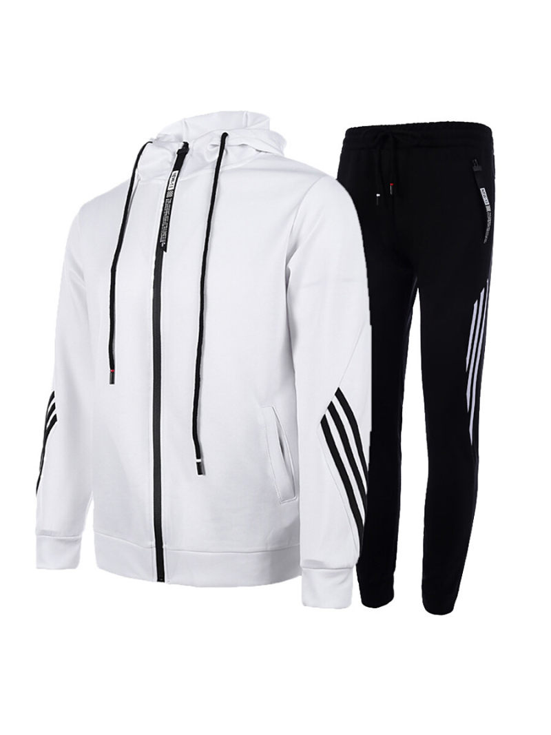 Organic tracksuit With Hoodie & Side Stripe Organic tracksuit With Hoodie & Side Stripe