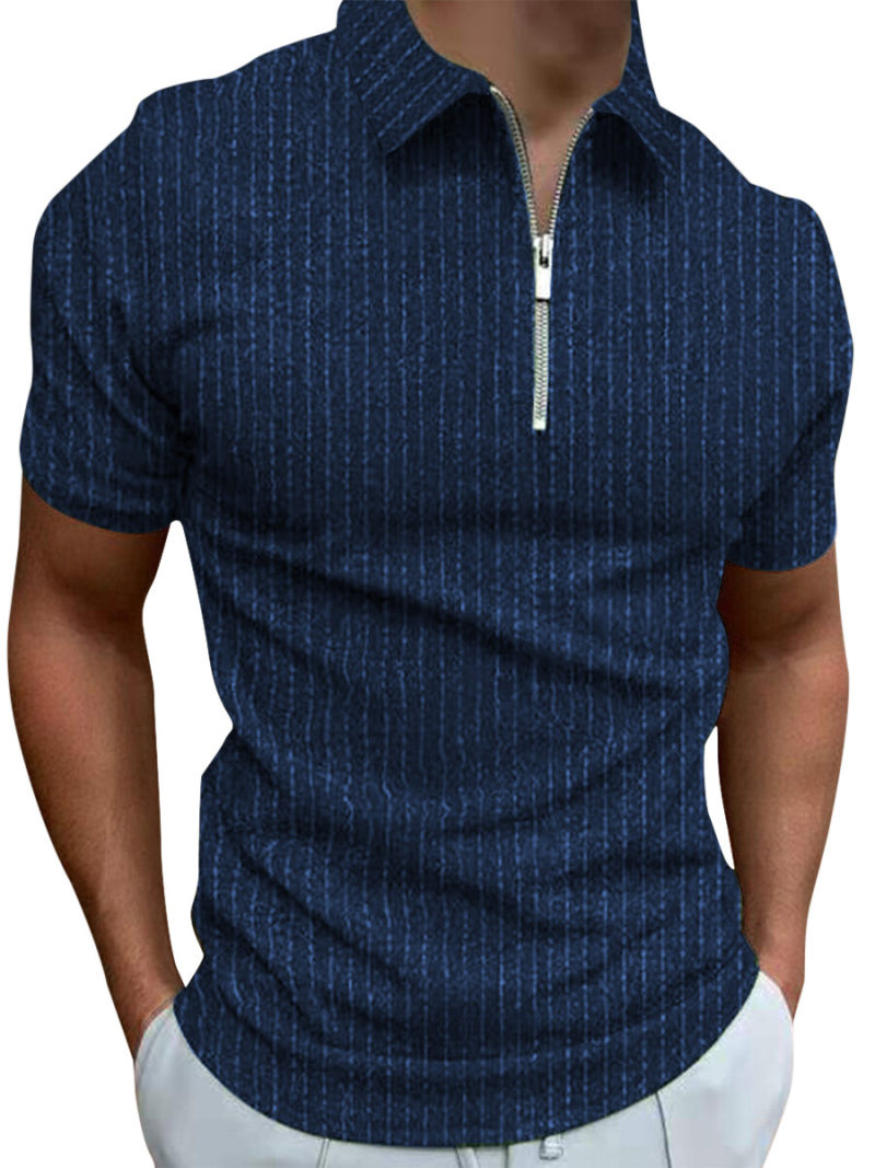 Polo With Zipper On Front Polo With Zipper On Front