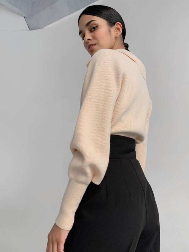 Collar V-Neck long Sleeves Tunic Collar V-Neck long Sleeves Tunic