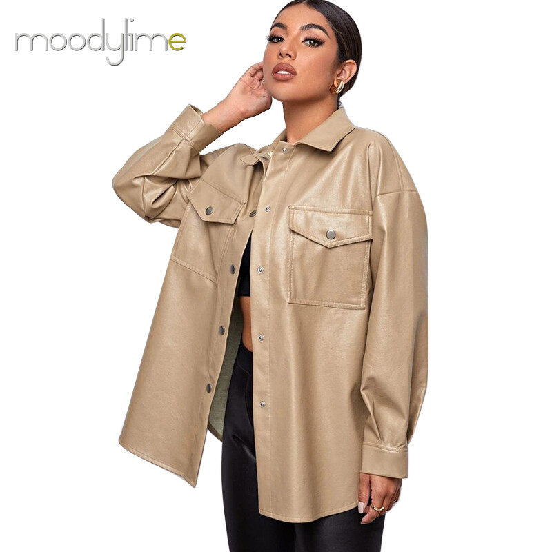 Oversized Pu Shirt Oversized Pu Shirt