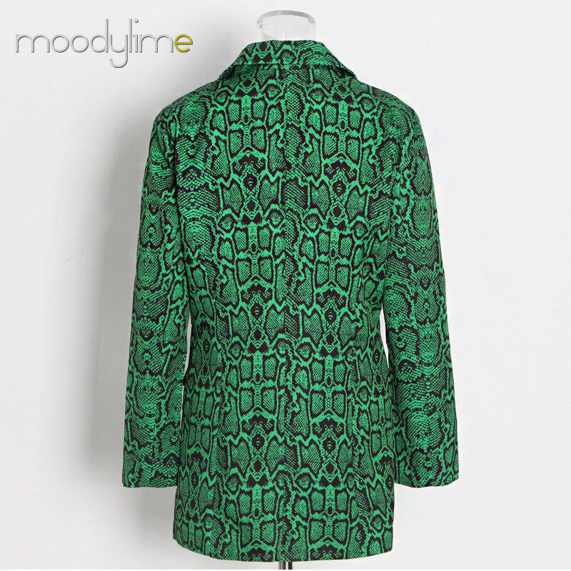 Lapel Neck Double Breasted Mide Blazer Lapel Neck Double Breasted Mide Blazer