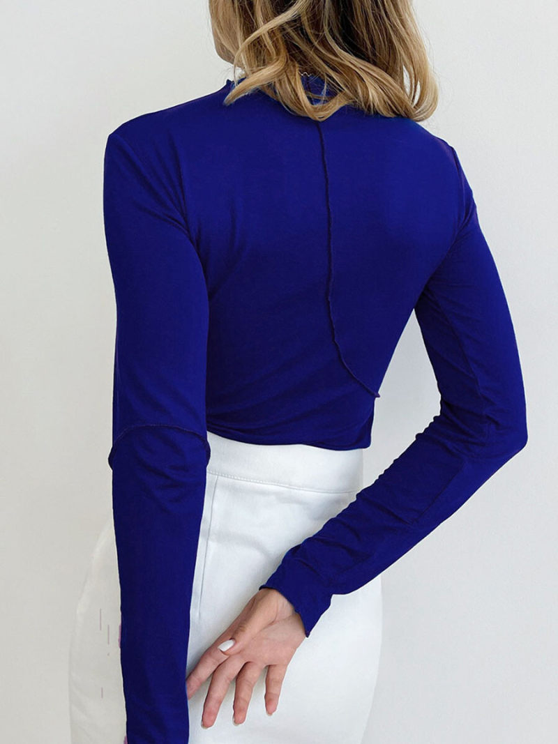 Asymmetric klein blue coat Asymmetric klein blue coat