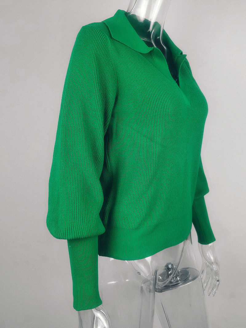 Collar V-Neck long Sleeves Tunic Collar V-Neck long Sleeves Tunic