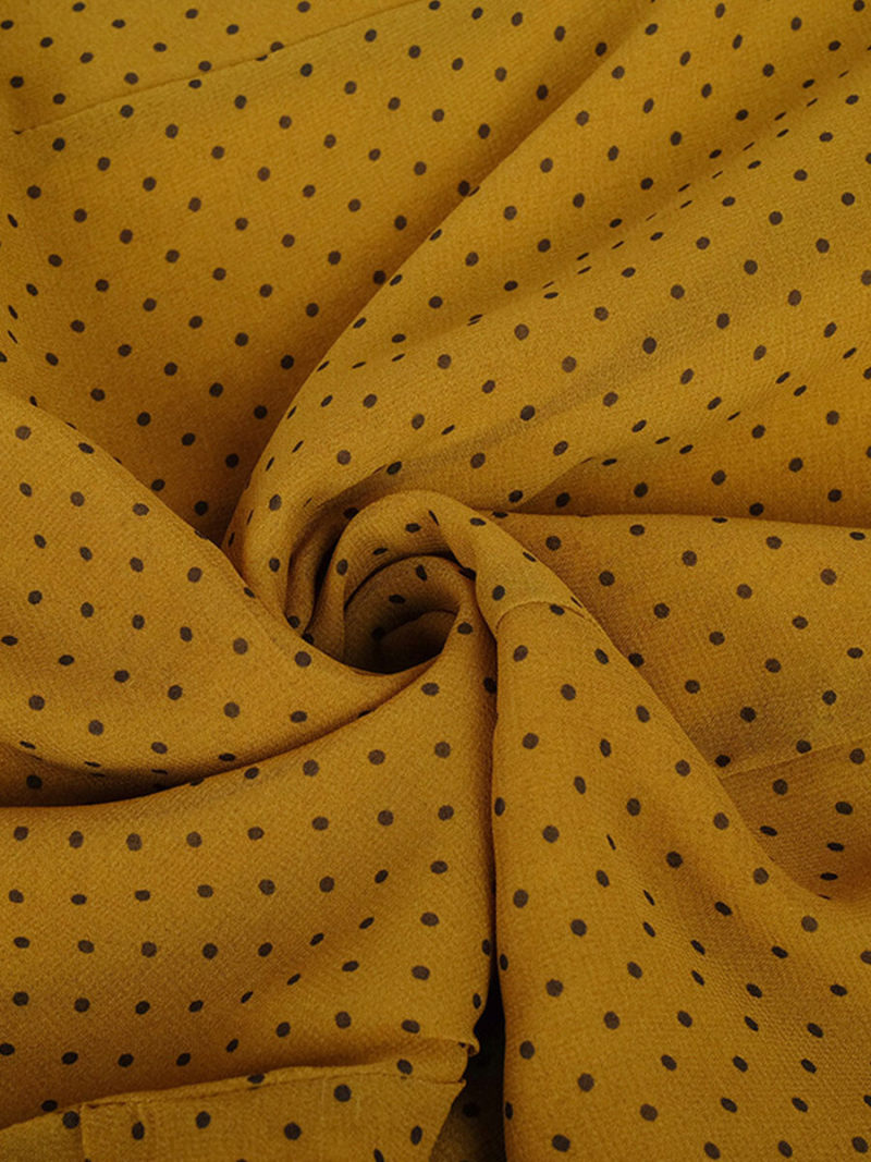 Wave point yellow dress Wave point yellow dress