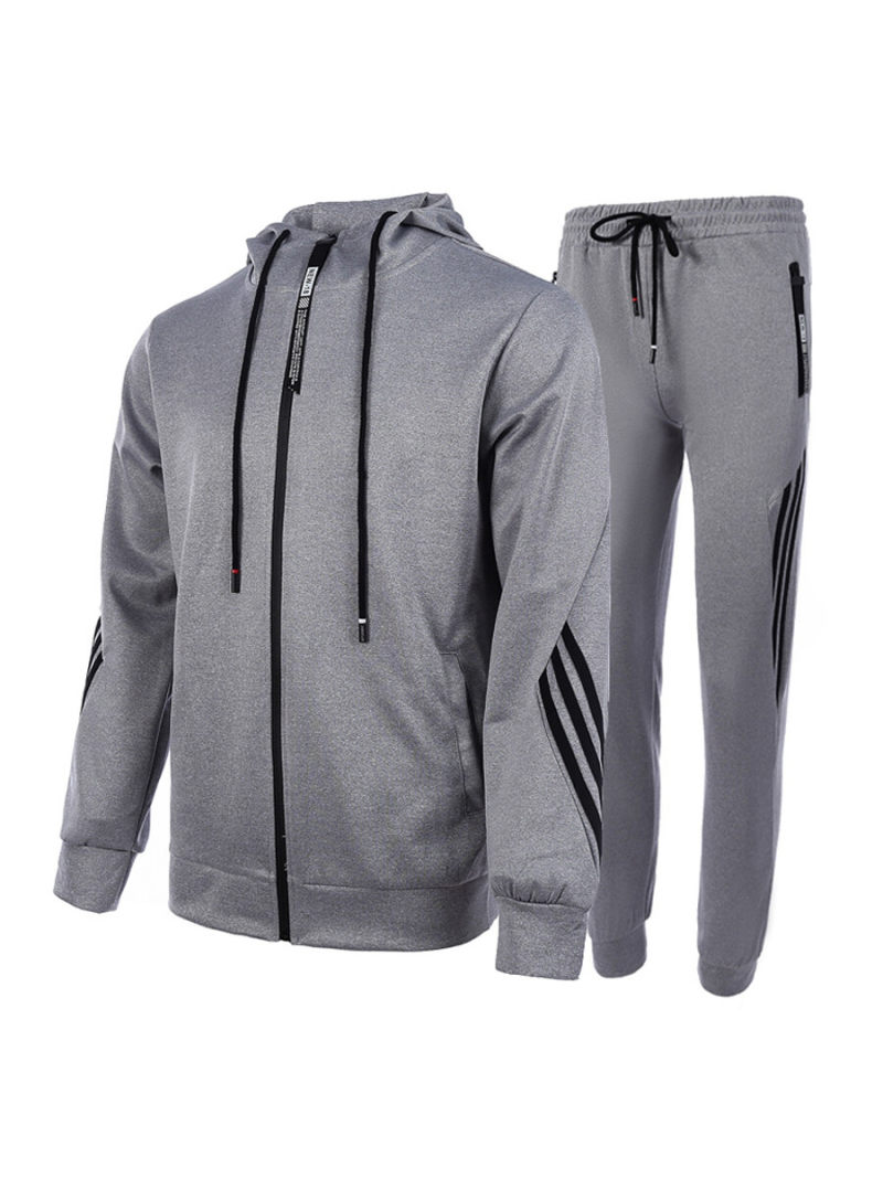 Organic tracksuit With Hoodie & Side Stripe Organic tracksuit With Hoodie & Side Stripe