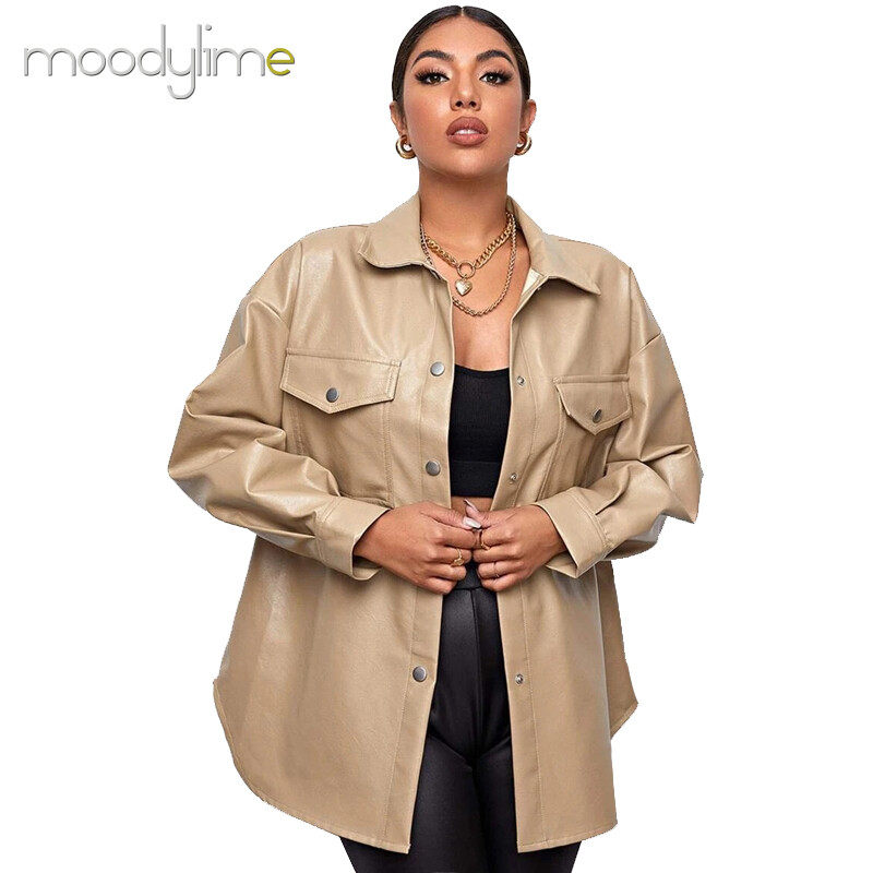 Oversized Pu Shirt Oversized Pu Shirt