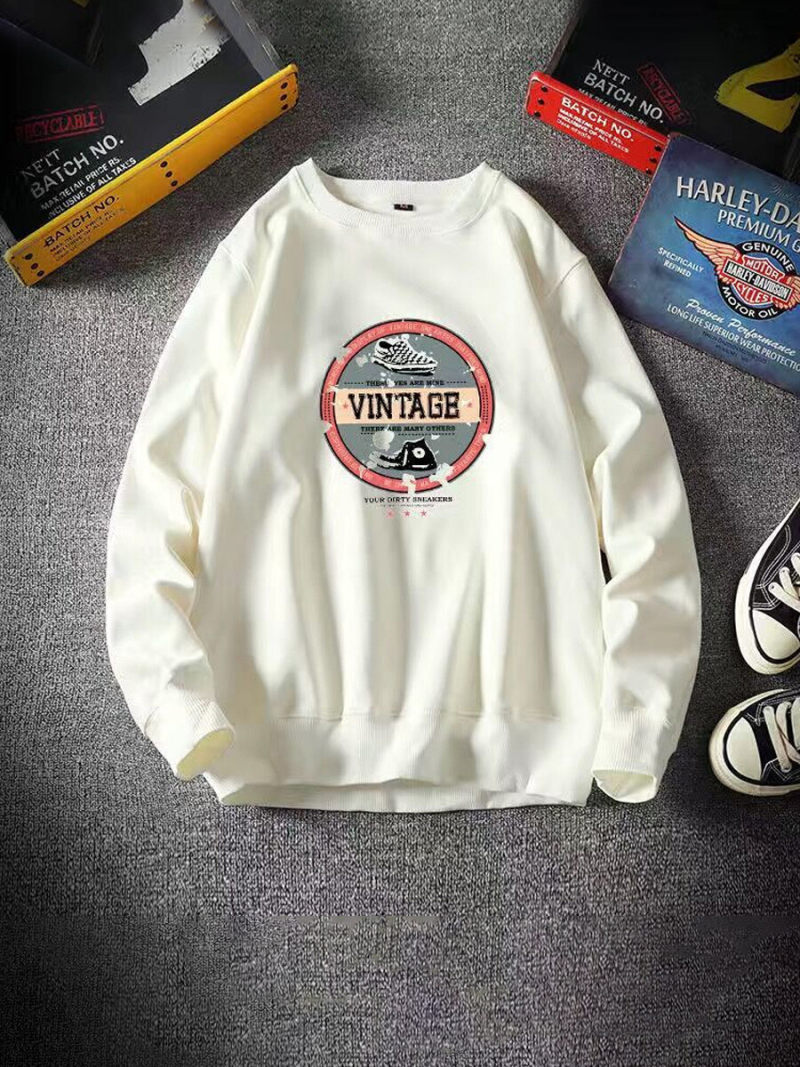 Oversize Crew Neck Sweat With Printed On Front Oversize Crew Neck Sweat With Printed On Front