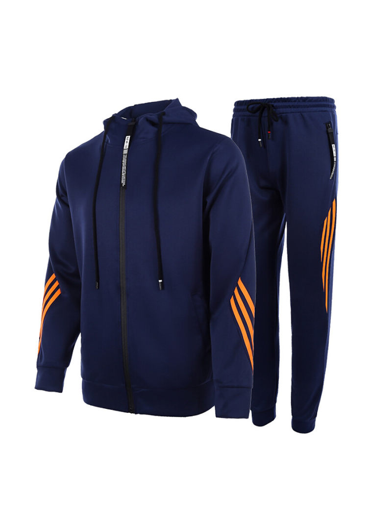 Organic tracksuit With Hoodie & Side Stripe Organic tracksuit With Hoodie & Side Stripe