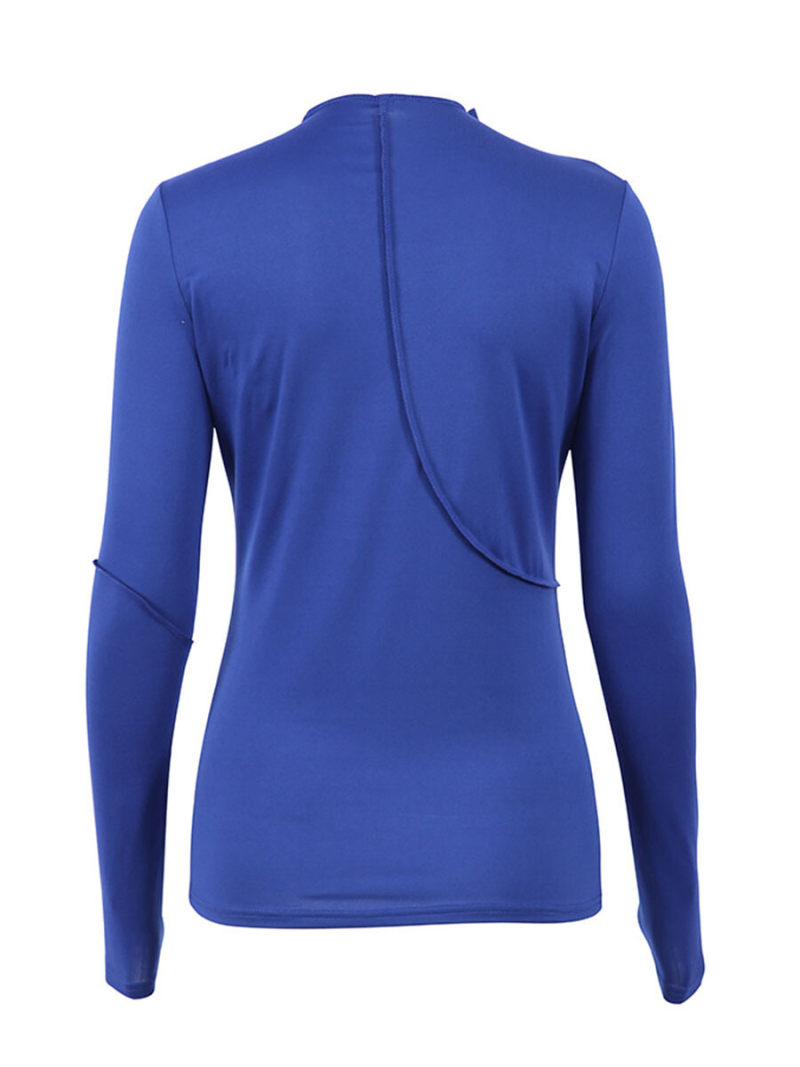 Asymmetric klein blue coat Asymmetric klein blue coat