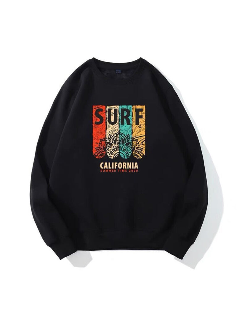 Oversize Crew Neck Sweat With Printed On Front Oversize Crew Neck Sweat With Printed On Front
