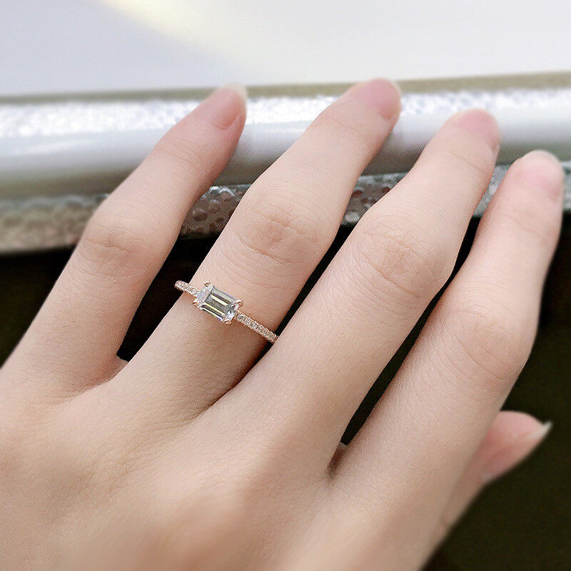 Gemstone & Rhinestone Decor Ring S925 Gemstone & Rhinestone Decor Ring S925