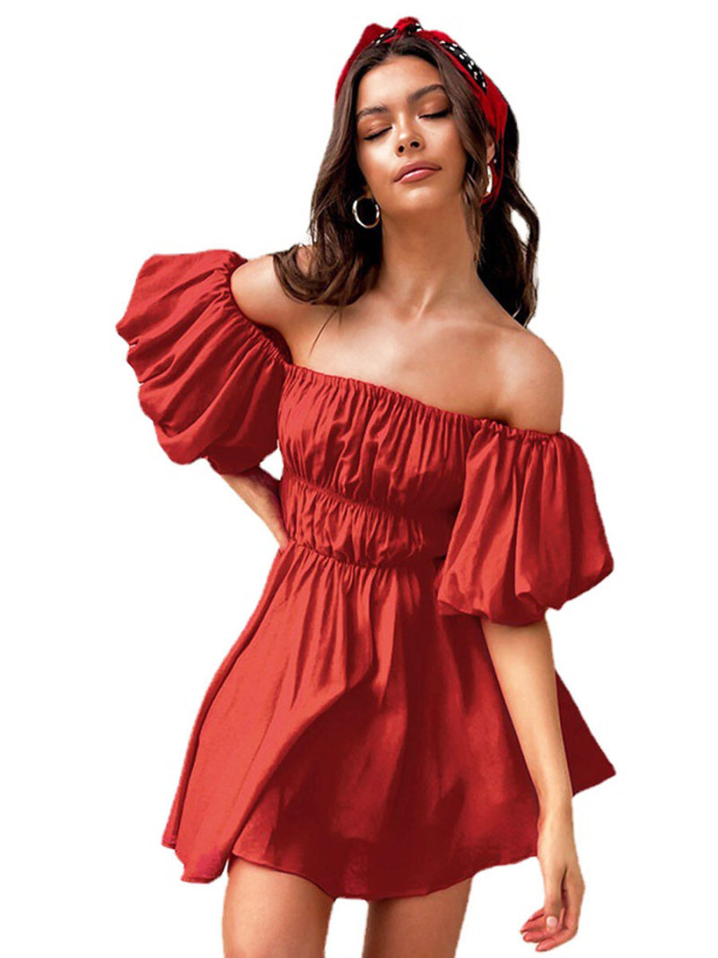 Off Shoulder Ruched Smoke Dress Off Shoulder Ruched Smoke Dress