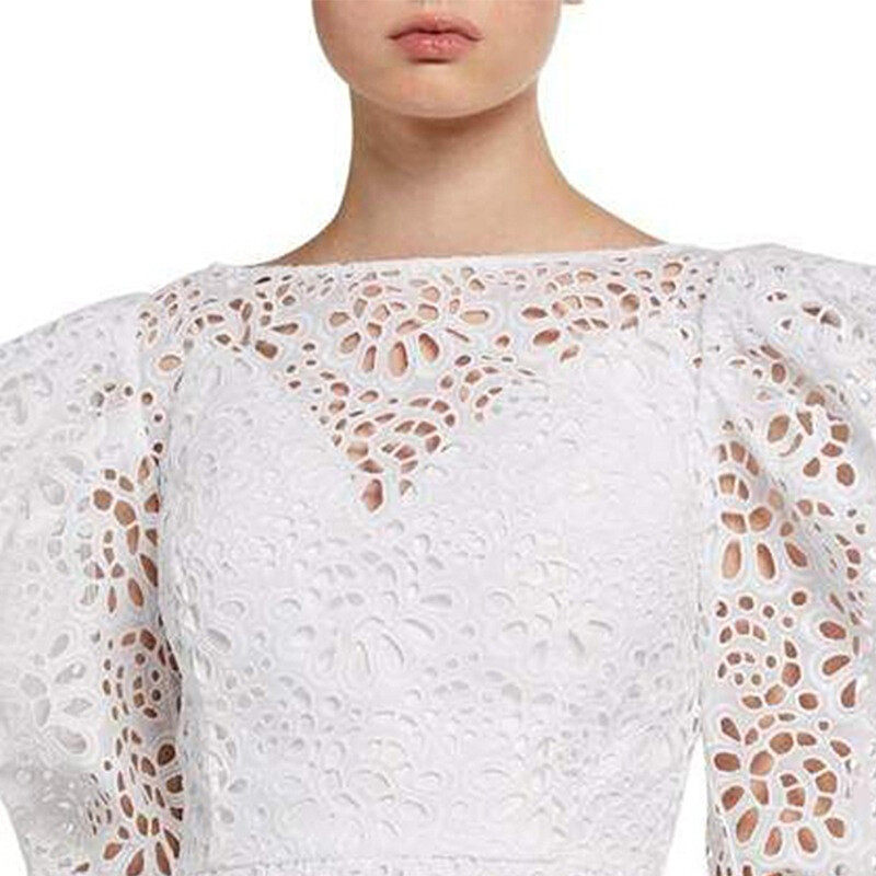 High Neck Lantren Sleeves Lace Blouse High Neck Lantren Sleeves Lace Blouse