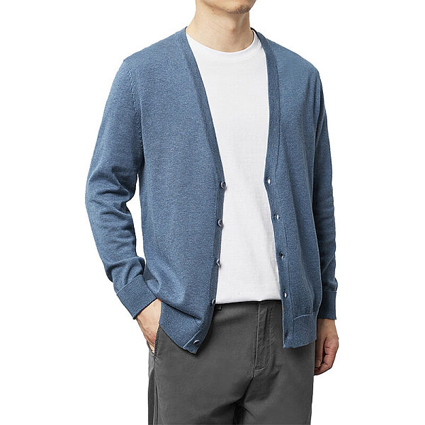 Topman Long Sleeve Knitted V-Neck Cardigan Topman Long Sleeve Knitted V-Neck Cardigan