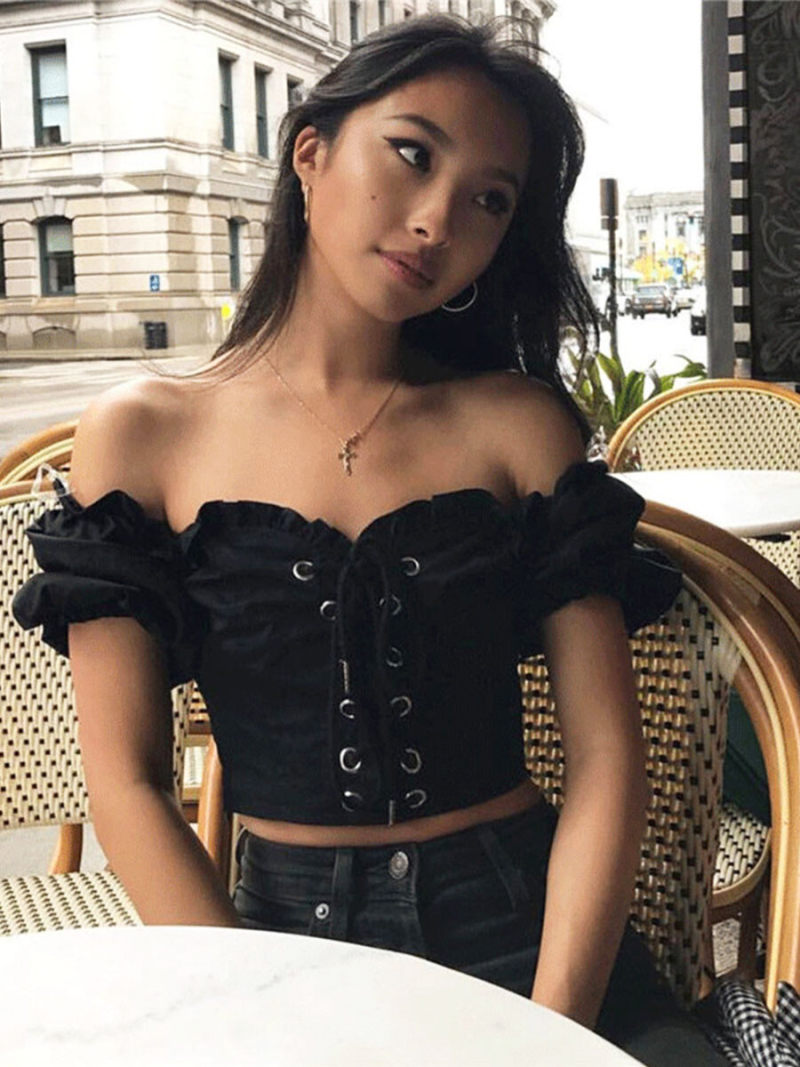 Off Shoulder Crop Off Shoulder Crop