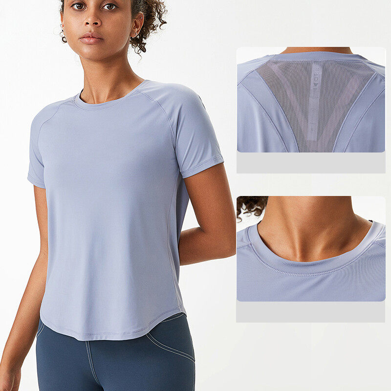 Ladies' Sports T-shirt with Mesh On Back Ladies' Sports T-shirt with Mesh On Back