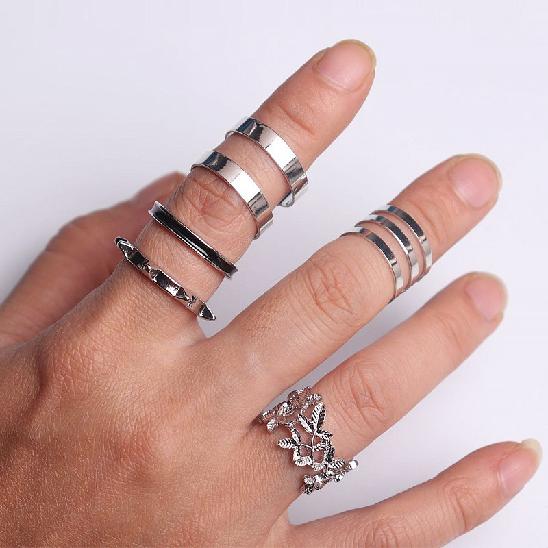 Vintage Love flower diamond ring 6-piece set Vintage Love flower diamond ring 6-piece set