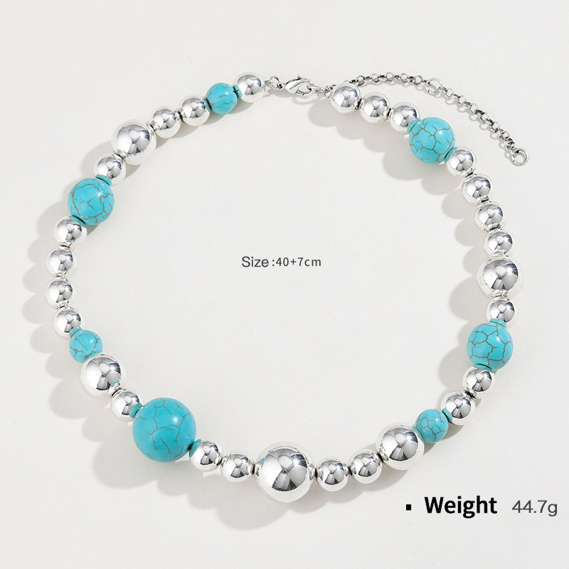 Turquoise beaded necklace Turquoise beaded necklace