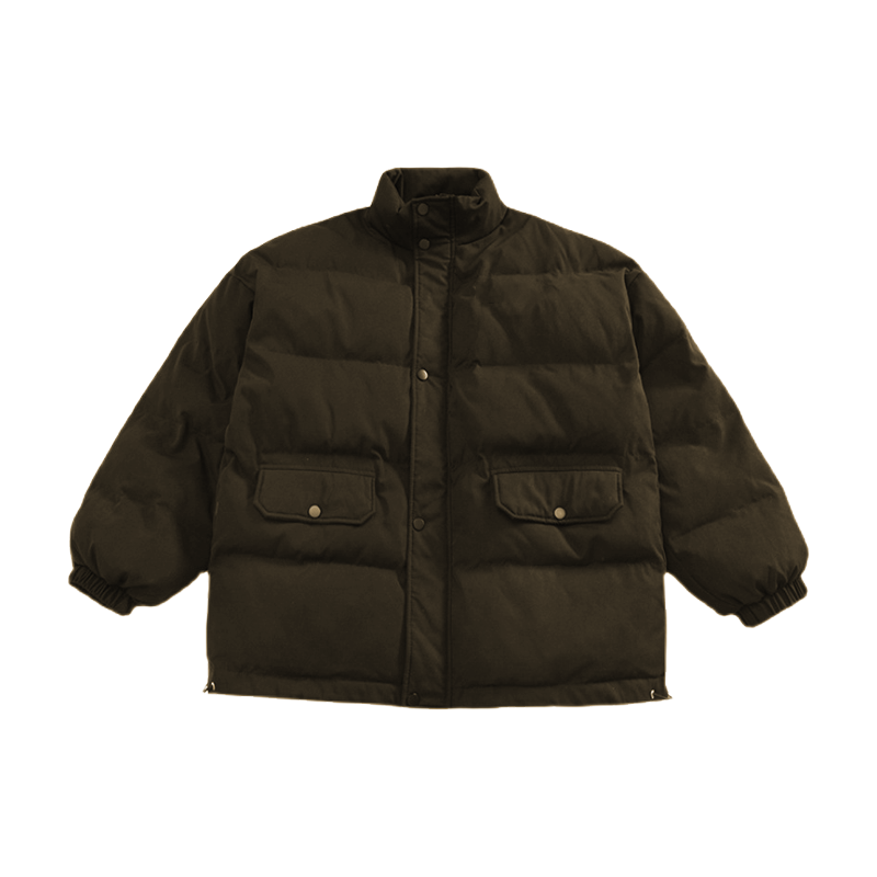 Cotton stand-up collar single-breasted embroidery tide brand Cotton stand-up collar single-breasted embroidery tide brand