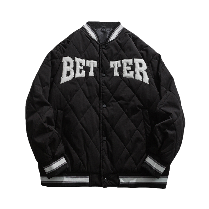 Thick cotton-padded jacket men's winter light and thin baseball Thick cotton-padded jacket men's winter light and thin baseball