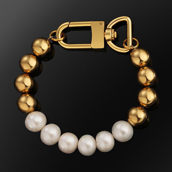 10mm Freshwater Pearl Beaded Bracelet 10mm Freshwater Pearl Beaded Bracelet