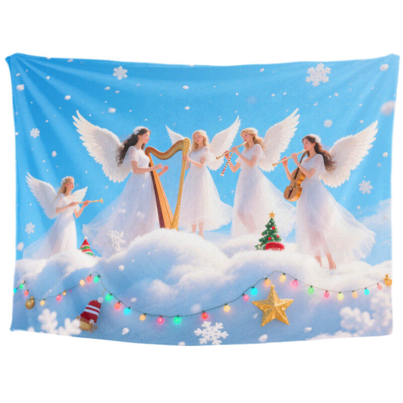 Christmas Tree Tapestry Wall Hanging Gift Tapestry Christmas Decoration Winter Festival Tapestry Family Party Decoration