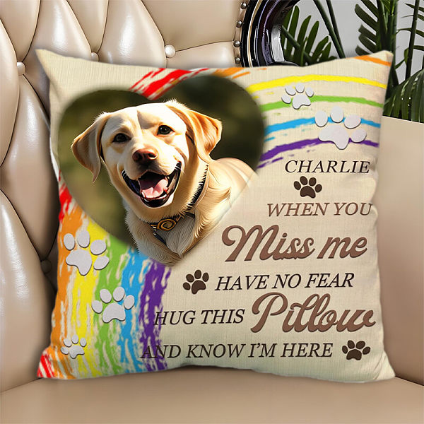 Customized pet commemorative pillows, lost dog commemorative gifts, dog pillows, pet commemorative gifts, lost dog commemorative gifts