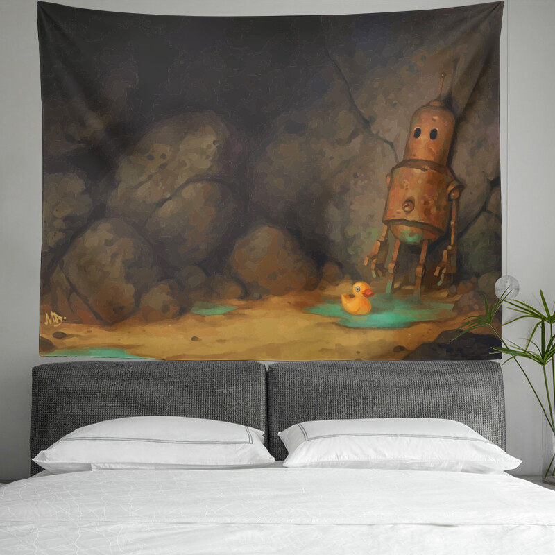 Personalized customization of interesting tapestries of various types of art works, suitable for dormitory living room bedroom home decoration