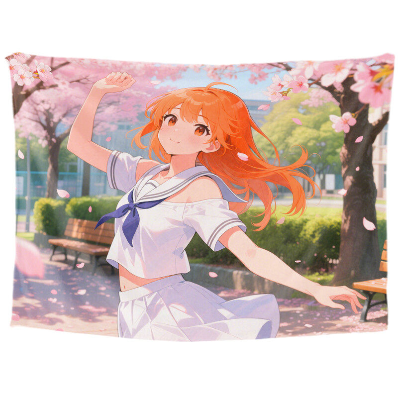 Personalized anime custom tapestry, anime aesthetic introduction, room decoration aesthetics, anime aesthetic college wall decoration, living room hanging