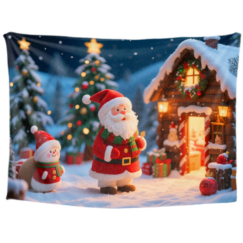 Christmas Tree Tapestry Wall Hanging Gift Tapestry Christmas Decoration Winter Festival Tapestry Family Party Decoration